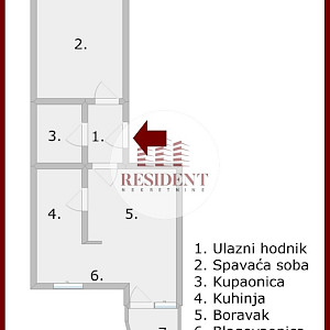 VRBIK Funkcionalan 2soban stan 40 m2, 2. kat, top lokacija, loggia