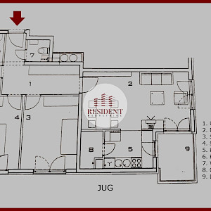 ŠPANSKO Spacious 3-room apartment 75 m2, 5th floor, elevator, loggia, NO COMMISSION