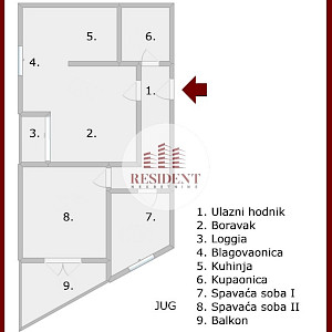 VRBANI III Modern 3-bedroom apartment 62 m2, excellent location, loggia, balcony, NO COMMISSION