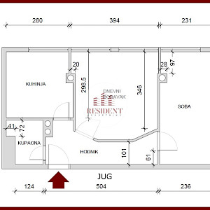SREDNJACI Moderan 2soban stan 46 m2, 6. kat, top lokacija, spremište, BEZ PROVIZIJE