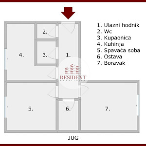 TRNSKO Ugodan 2soban stan 47 m2, 3. kat, mirno okruženje