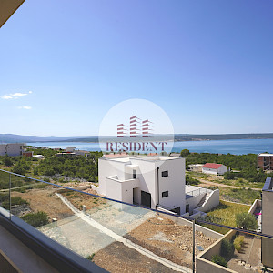 MASLENICA Ekskluzivan 3soban apartman 75 m2 + parking, pogled na more, novogradnja, BEZ PROVIZIJE