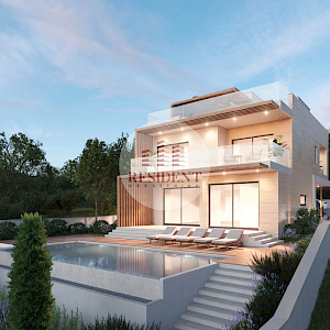 ŠIBENIK, Rogoznica – Luksuzna vila u izradnji, pogled na more