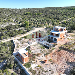 ŠIBENIK, Rogoznica – Luksuzna vila u izradnji, pogled na more