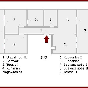 DUBRAVA Moderan 3soban stan 78 m2, novogradnja, 2x terase, BEZ PROVIZIJE